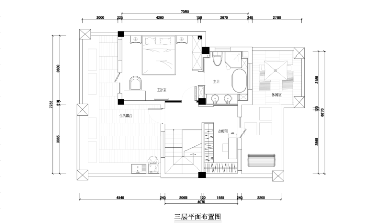 公园道一号别墅装修设计施工图及效果图