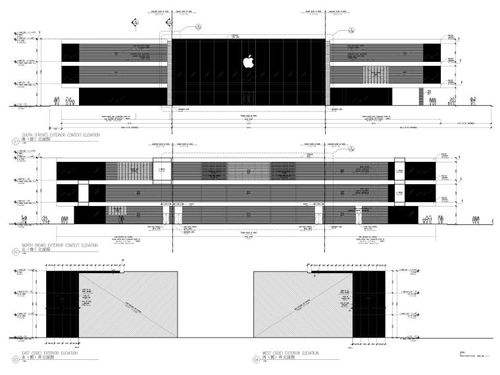 苹果旗舰店改造及室内装修工程施工图